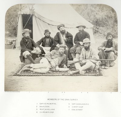 Members of the Sinai Survey, 1868 by Sgt. James M. McDonald
